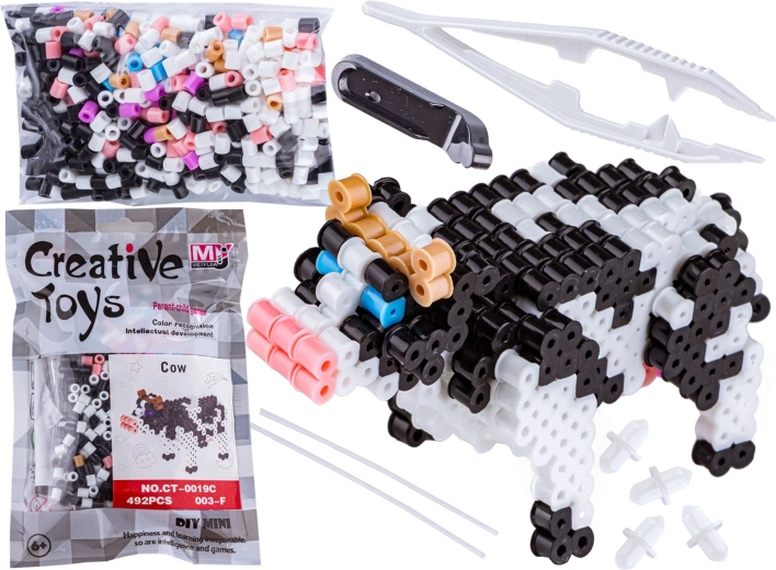 Mărgele de călcat 3D – văcuță (punguță)