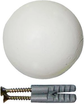 Amortizor de lovire pentru uși 40 mm, alb, 2 buc.