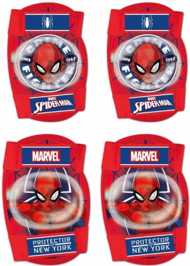 Set de protecții pentru genunchi și coate Spiderman (Seven) - 4 buc.