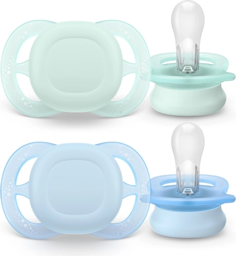 Suzetă Philips Avent UltraStart neutră 0–2 luni, 2 buc.