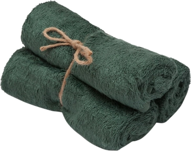 Prosoape din bambus Timboo, aspen green, 29,5 × 50 cm, 3 buc.