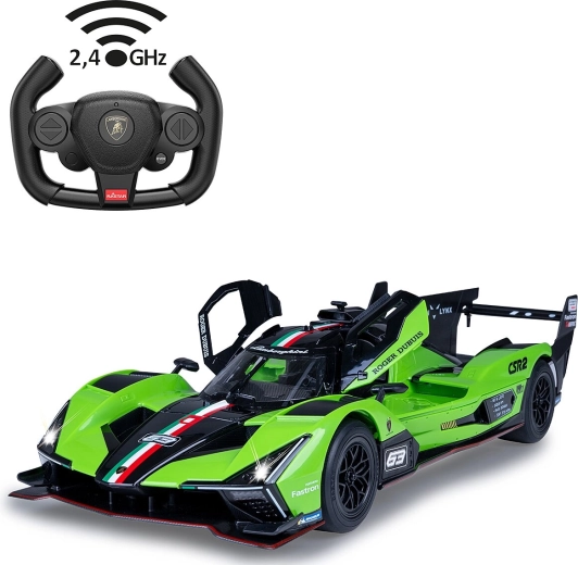 Mașină RC Lamborghini SC63 LMDH 1:14 verde
