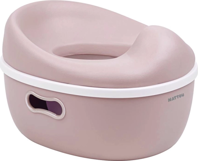 Nattou oliță de învățare 3-în-1 Potty dusty pink