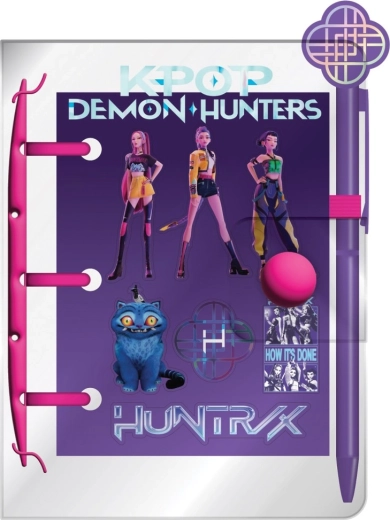 Set K-pop Demon Hunters: mini bloc-notes, pix și autocolante