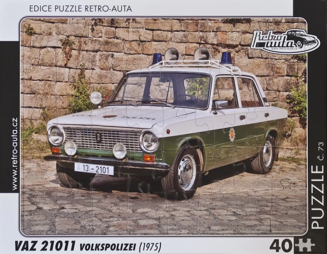 Puzzle RETRO-AUTA VAZ 21011 Volkspolizei 40 piese