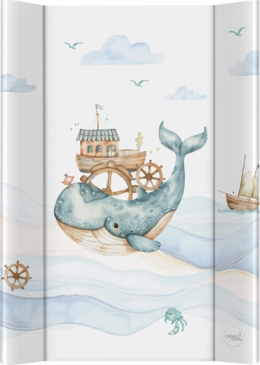 Ceba Baby saltea de înfășat cu placă rigidă 50 × 70 cm Ocean Adventure