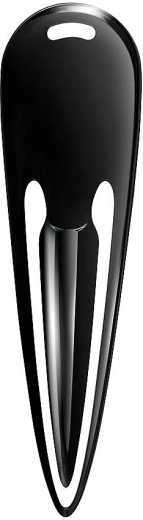 Deschizător de plicuri din plastic, negru