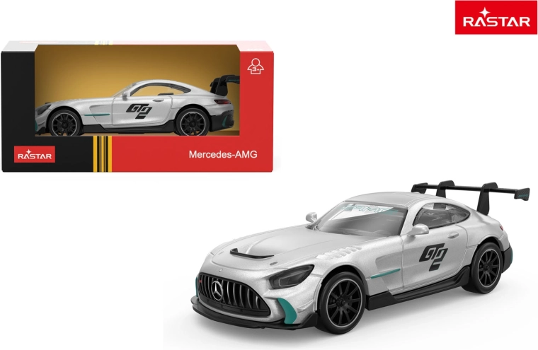 Model auto metalic Rastar Mercedes-AMG GT2 1:43 argintiu