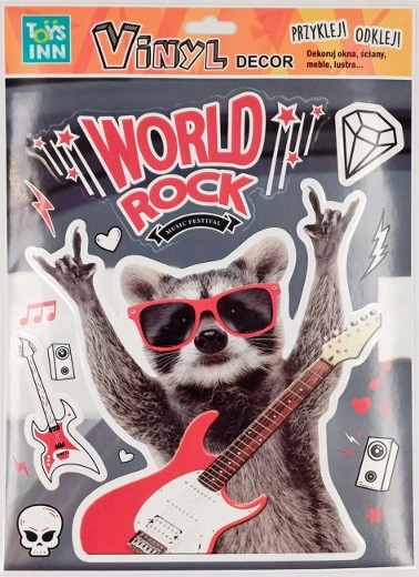 Autocolante din vinil cu raton – decorațiune adorabilă pentru camera copiilor