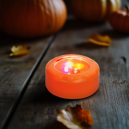 Iluminare LED de Halloween cu efecte luminoase, portocalie