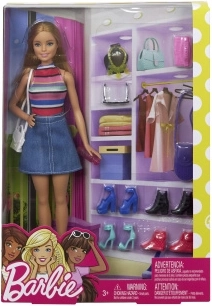 Păpușă Barbie cu garderobă și accesorii