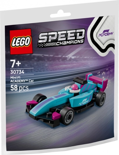 Set de construcție Speed Champions – mic monopost F1 Academy
