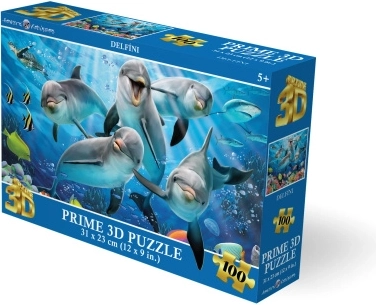 Puzzle 3D delfini 100 piese (31 × 23 cm)
