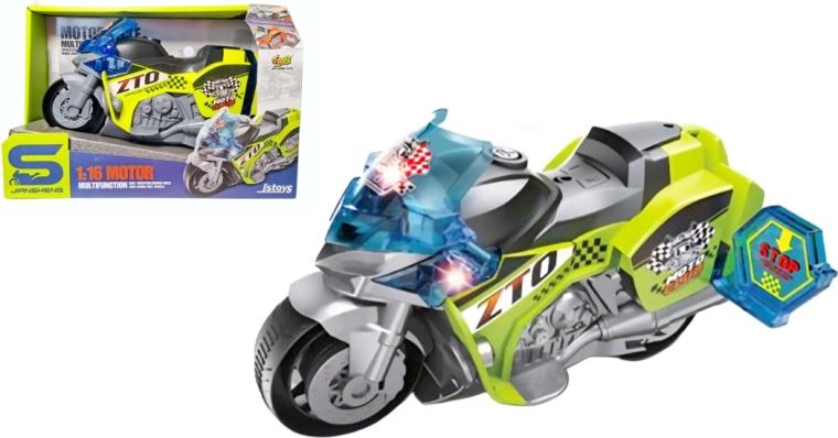 Motocicletă sport cu lumină și sunet pentru copii