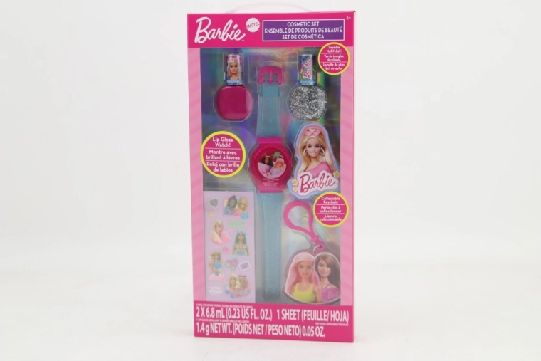 set cosmetic barbie cu ruj și lacuri de unghii