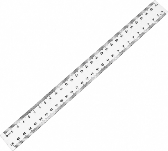 Riglă din plastic TAURUS 30 cm - 1 bucată