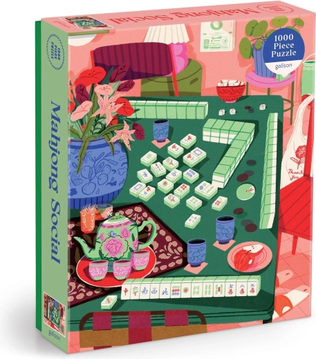 Puzzle Galison Mahjong Social cu 1000 de piese