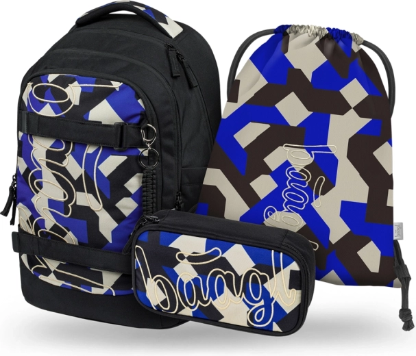 Set școlar BAAGL Skate Max Variety – rucsac, penar și săculeț GRS