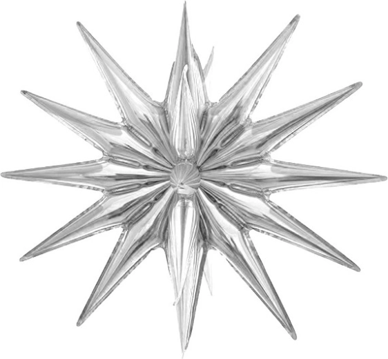 Balon din folie 3D stea argintie 50 cm