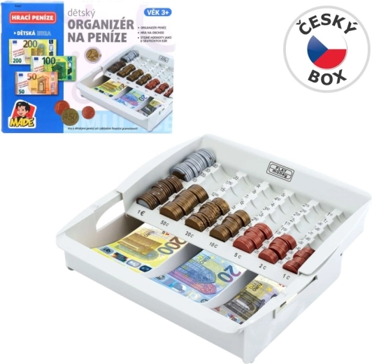 Cutie pentru bani – organizator pentru monede și bancnote euro