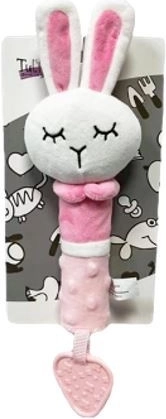 Jucărie sonoră - iepuraș 17 cm