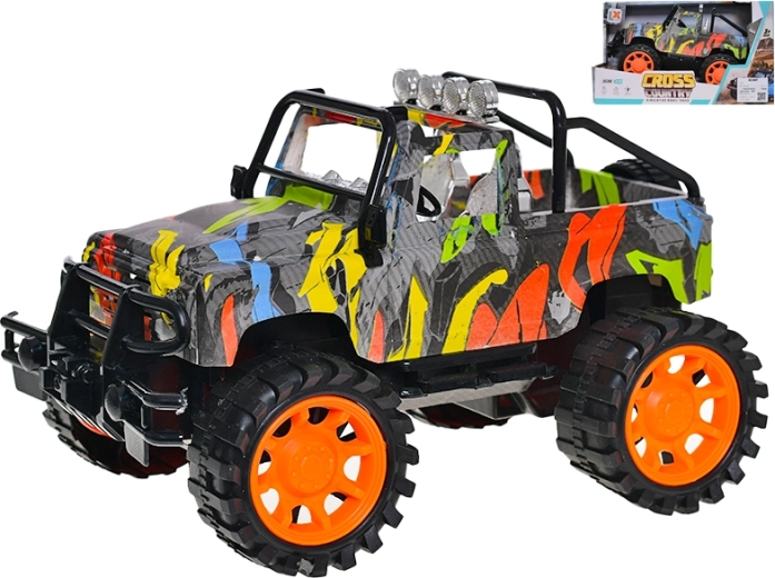 Jeep Graffiti 1:14 model off-road din plastic cu mecanism cu volant (inerțial)