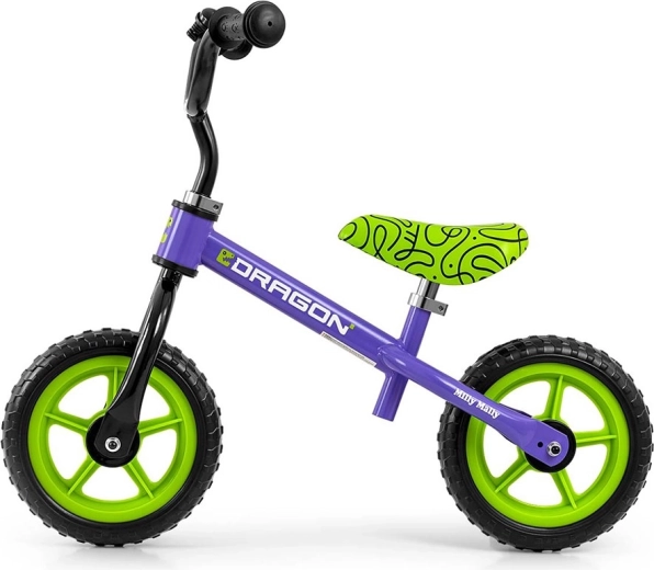 Bicicletă de echilibru pentru copii Milly Mally Dragon mov