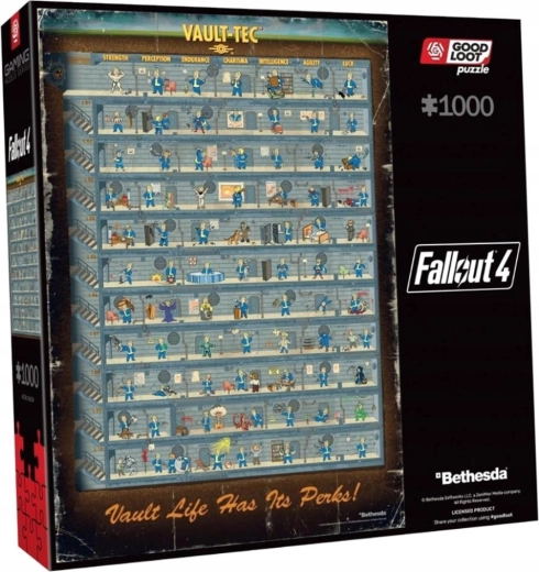 Puzzle Good Loot Fallout: poster perk – 1000 de piese