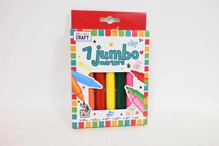 Flamastre Jumbo pentru copii, set 7 buc.