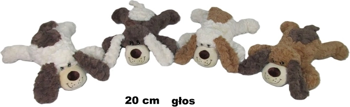 Câine de pluș cu sunet, 20 cm