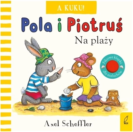Pola și Péťa: Cucu pe plajă – carte interactivă tip leporelo cu ferestre din fetru