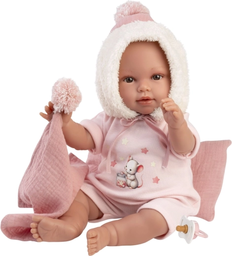 Llorens New born – păpușă realistă bebeluș cu sunete 38 cm