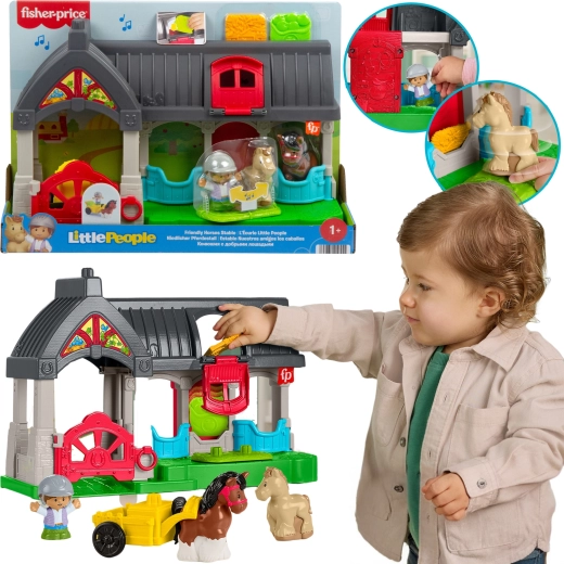Grai interactiv FISHER‑PRICE Little People cu căluți și figurine