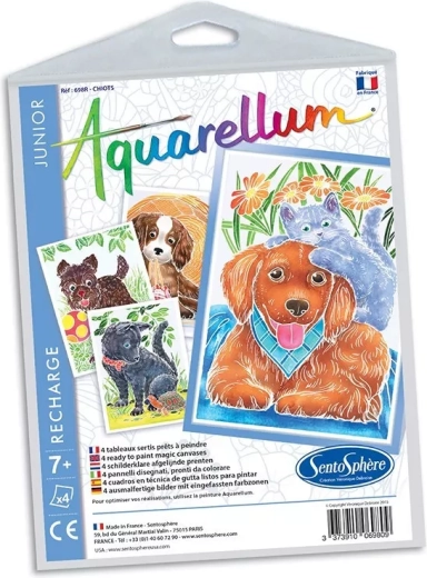 Sentosphere set de imagini acuarele junior – cățeluși