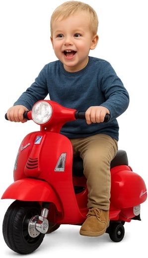 Scuter electric pentru copii Vespa Mini roșu