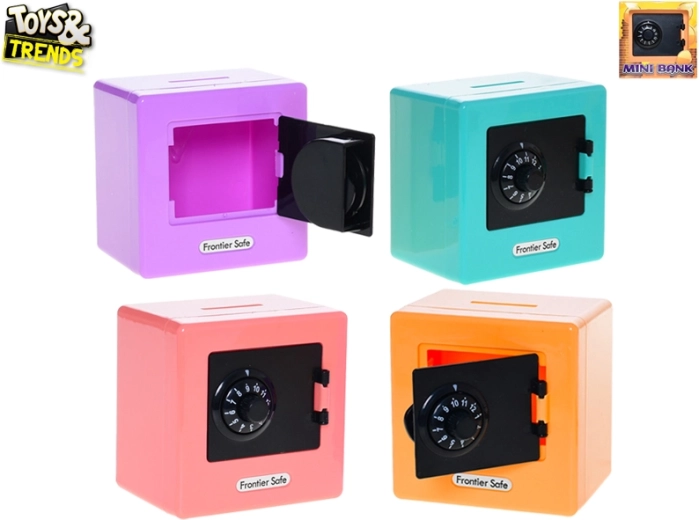 Pușculiță mini seif cu yală cu combinație