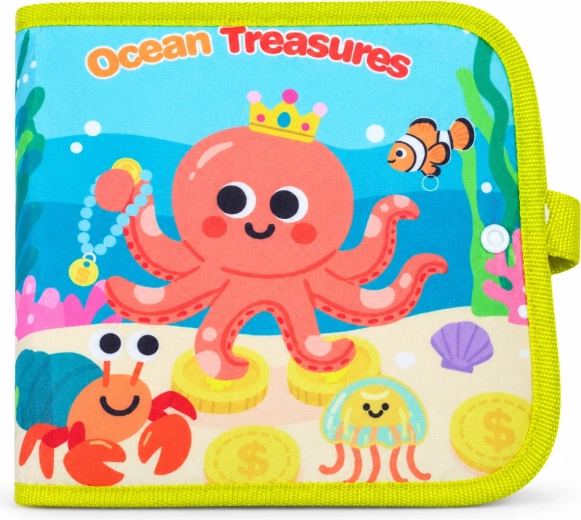 Carte textilă educativă Chipolino cu tematică oceanică