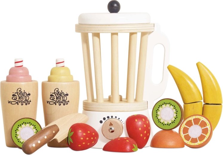 Le Toy Van blender retro din lemn cu fructe Fruit & Smooth