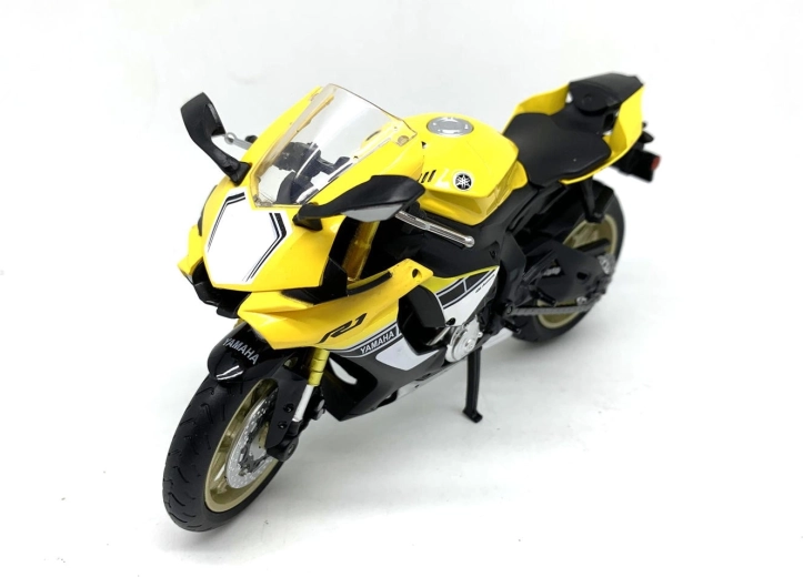 MSZ model de motocicletă Yamaha YZF-R1 galben 1:12 - 1 bucată