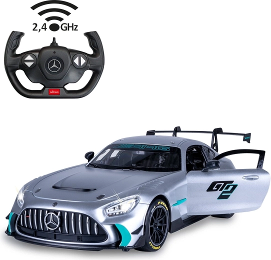 Mașină RC Mercedes-AMG GT2 la scara 1:14, argintie