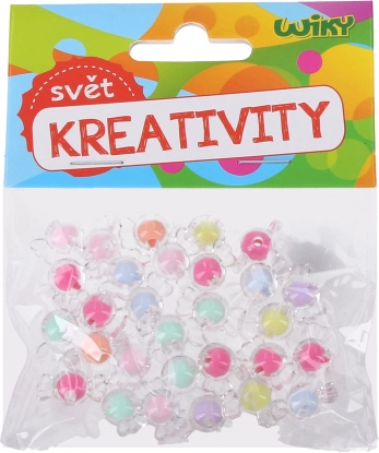 Mărgele colorate mix 16 mm