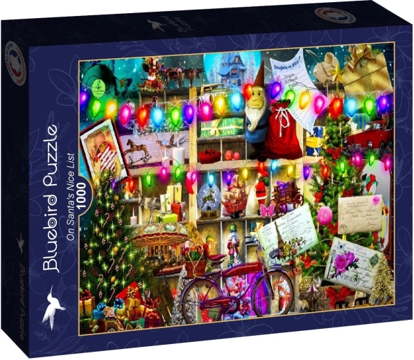 Puzzle Bluebird Lista copiilor cuminți a lui Moș Crăciun 1000 de piese
