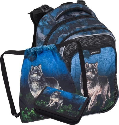 Bagmaster Lumi 24 F set școlar pentru elevii de clasa I – lup