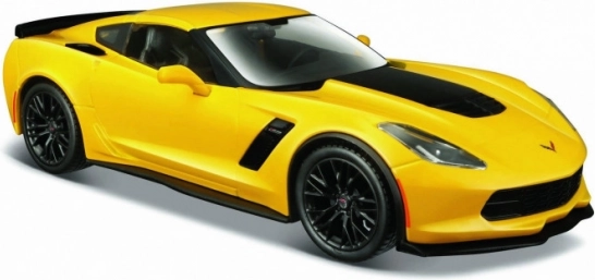 Maisto Corvette Z06 model metalic 1:24 galben