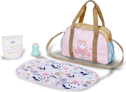 Baby Born geantă de schimbat scutece cu flori