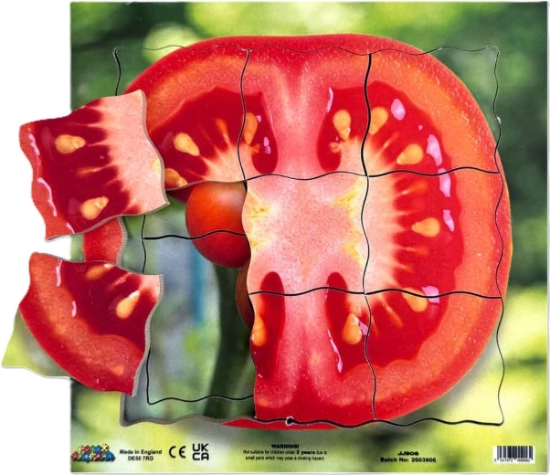 Just Jigsaws – Roșia și fazele sale de creștere vegetativă – puzzle stratificat din lemn, 19 piese