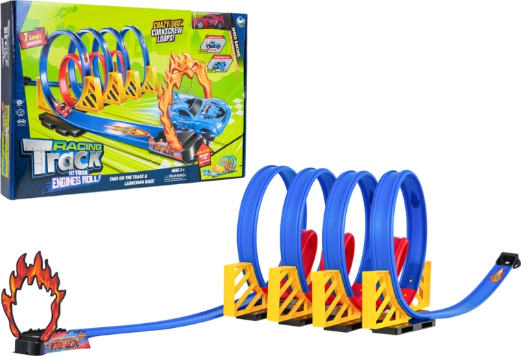 Pistă de curse Racing Roll cu 7 bucle