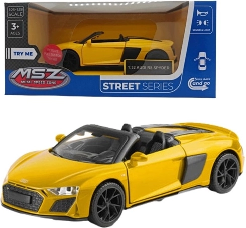 Model MSZ Audi R8 Spyder cu efecte luminoase și sonore, roșu