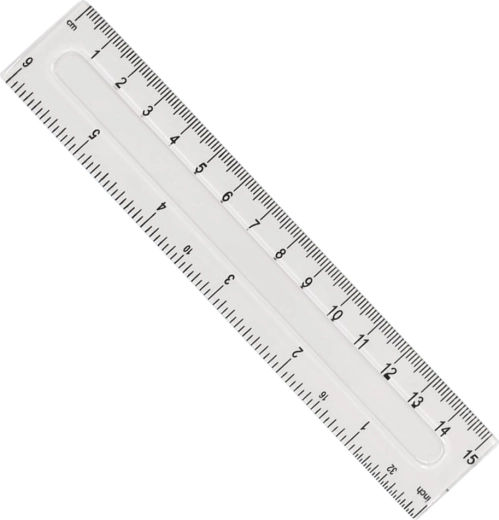 Riglă din plastic GRAND 15 cm - 1 bucată