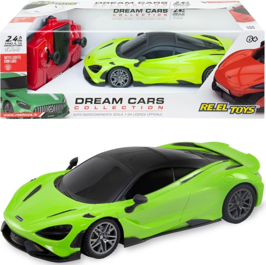 Reel Toys McLaren 765LT mașină RC cu telecomandă 1:24 verde 17 cm - 1 bucată